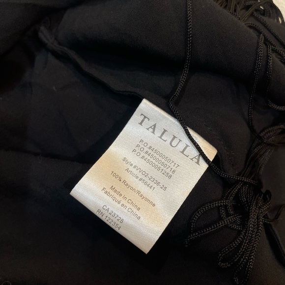 ARITZIA | TALULA | Fawkner Boho Blouse Kimono Cover up with Fringe Size XXS - Picture 9 of 9